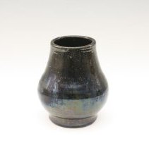 Vase, mirror black by Unknown